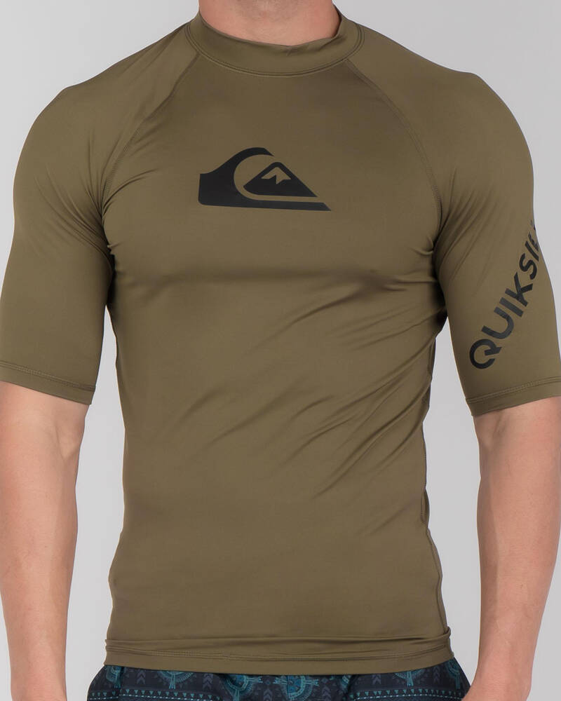 Quiksilver Mens' All Time Short Sleeve Rash Vest for Mens