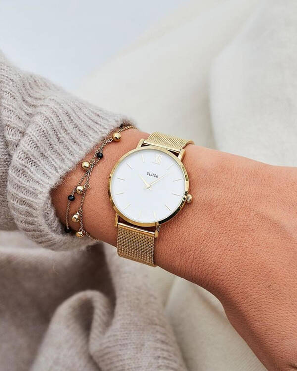 CLUSE Minuit Mesh Watch for Womens