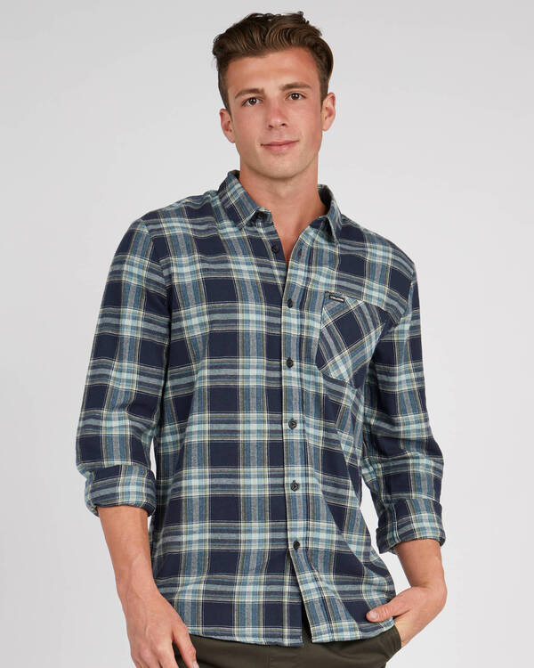 Volcom Caden Plaid Long Sleeve Shirt for Mens