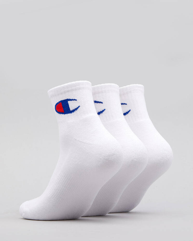 Champion Womens Logo Quarter Crew Sock Pack for Womens