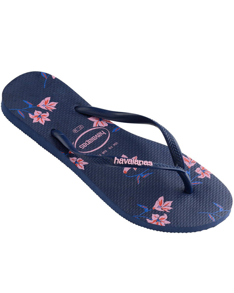 Havaianas Slim Floral Thongs for Womens