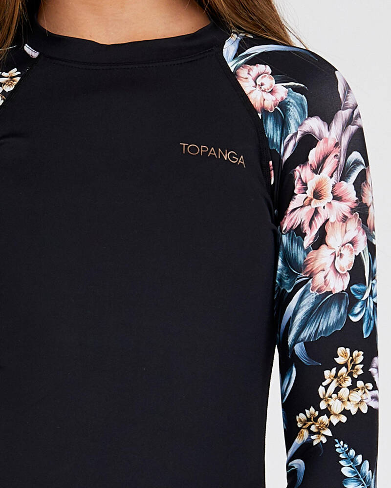 Topanga Girls' Moorea Long Sleeve Rash Vest Set for Womens