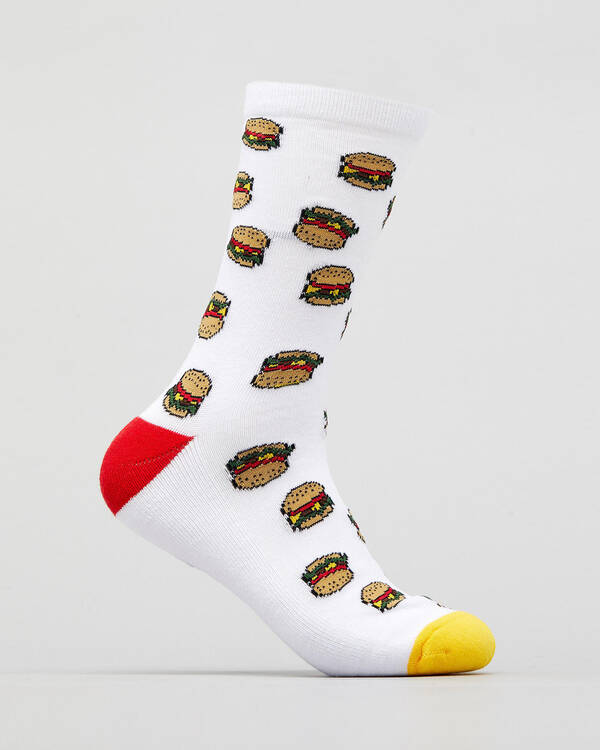 Lucid Burger Meal Crew Socks for Mens