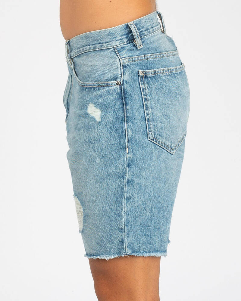 Quiksilver High Water Rip Denim Walk Shorts for Mens