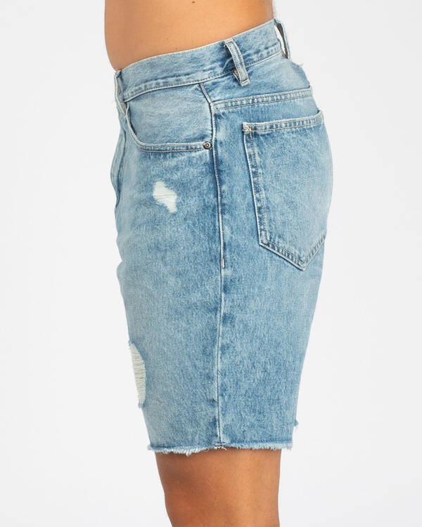 Quiksilver High Water Rip Denim Walk Shorts for Mens