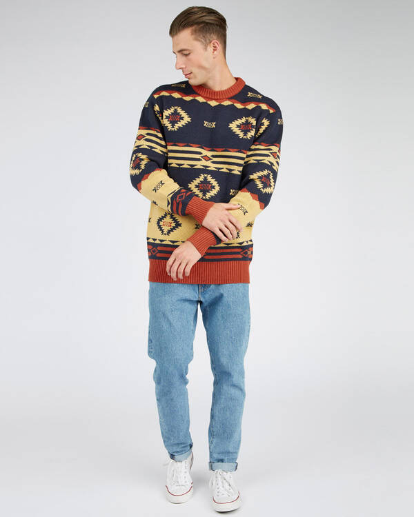 Skylark Rhinestone Knitted Sweatshirt for Mens