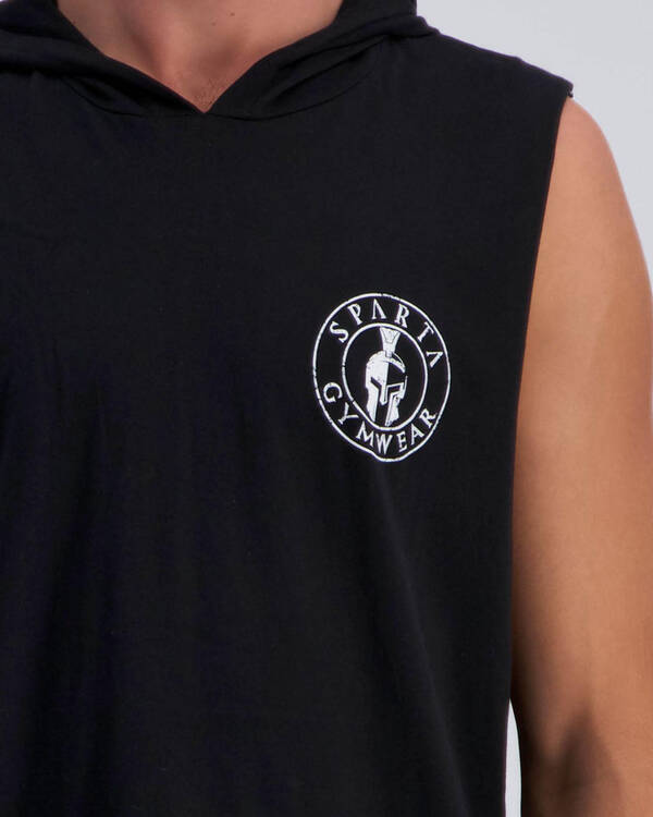 Sparta Warmup Hooded Muscle Tank for Mens