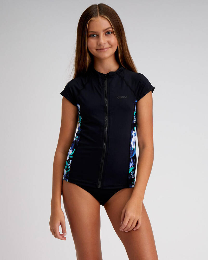 Topanga Girls Marlo Cap Sleeve Rash Vest for Womens