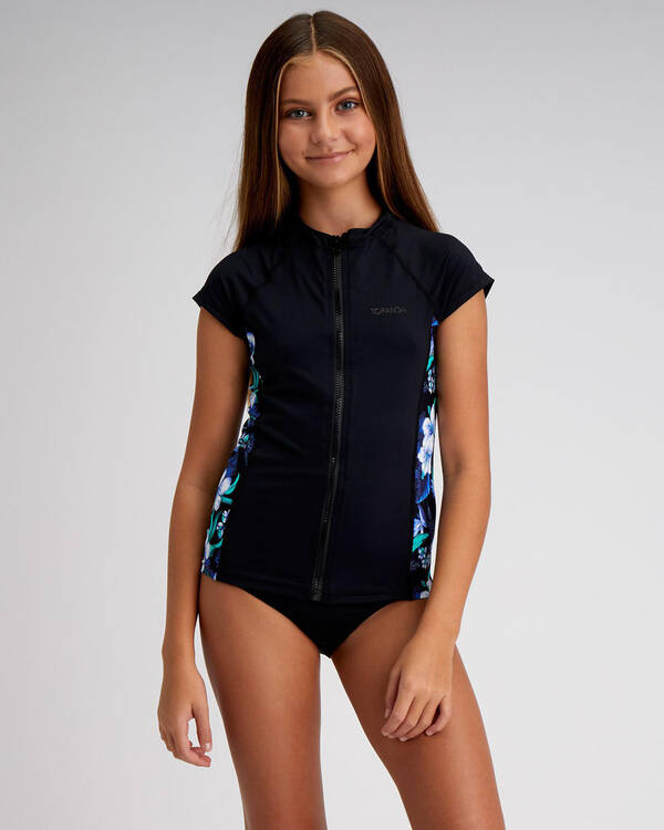 Topanga Girls Marlo Cap Sleeve Rash Vest for Womens