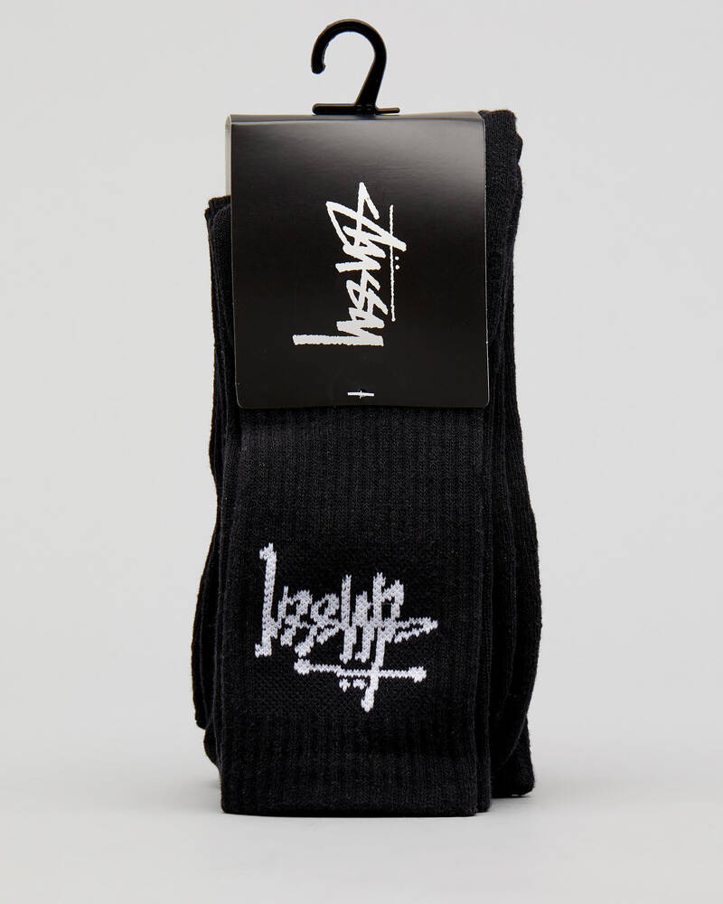 Stussy Graffiti Crew Sock 3pk for Mens