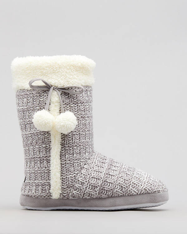 Sleepy Squirrel Holly Slipper Boots for Womens