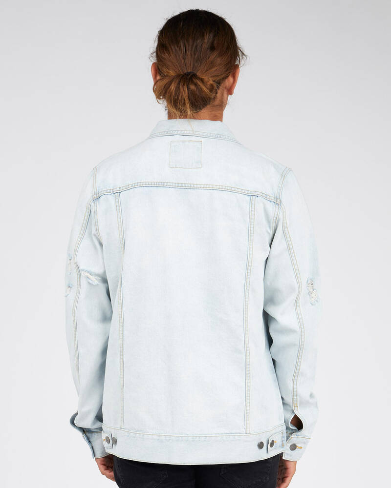 RVCA Distressed Denim Jacket for Mens