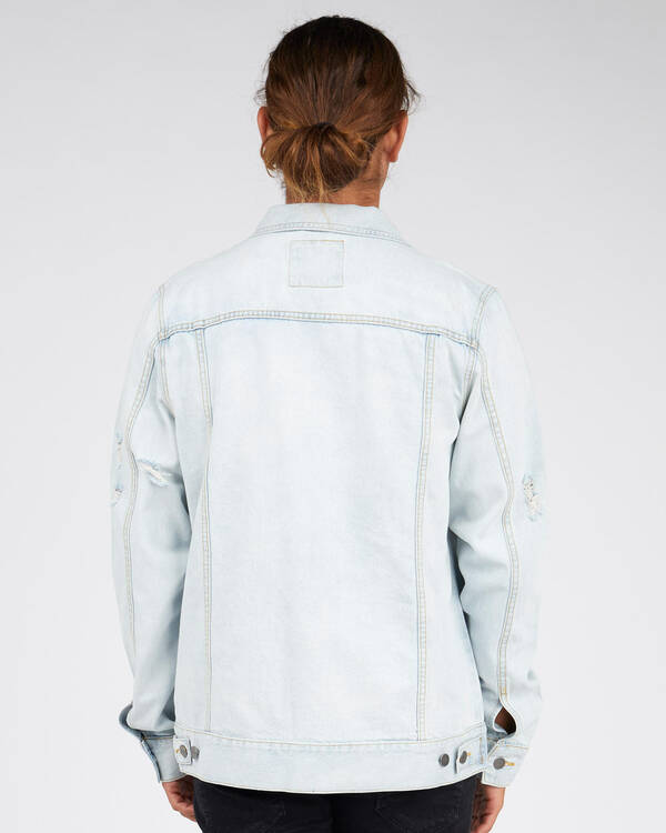 RVCA Distressed Denim Jacket for Mens