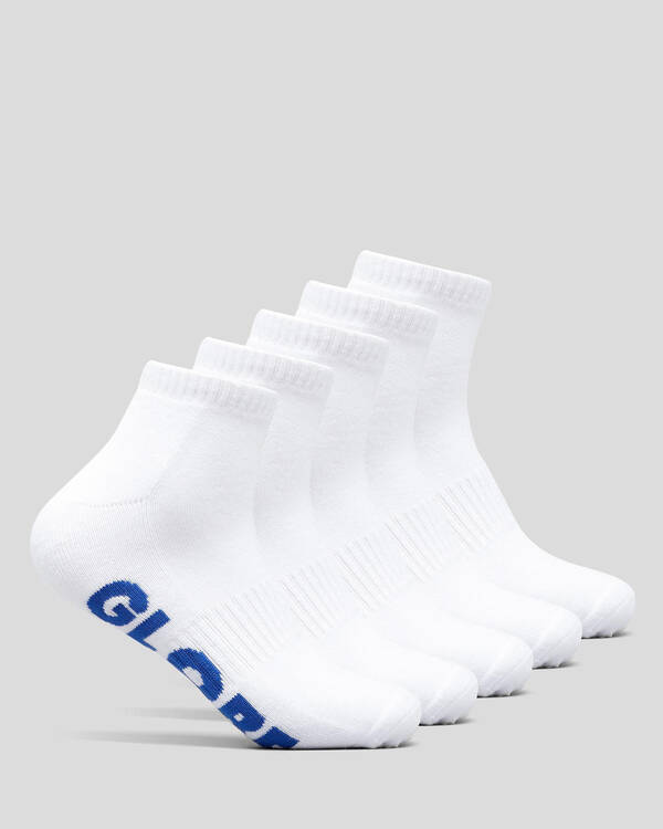 Globe Large Stealth Ankle Socks 5 Pack for Mens