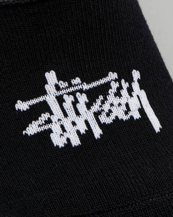 Stussy Graffiti No Show Socks 3 Pack for Mens