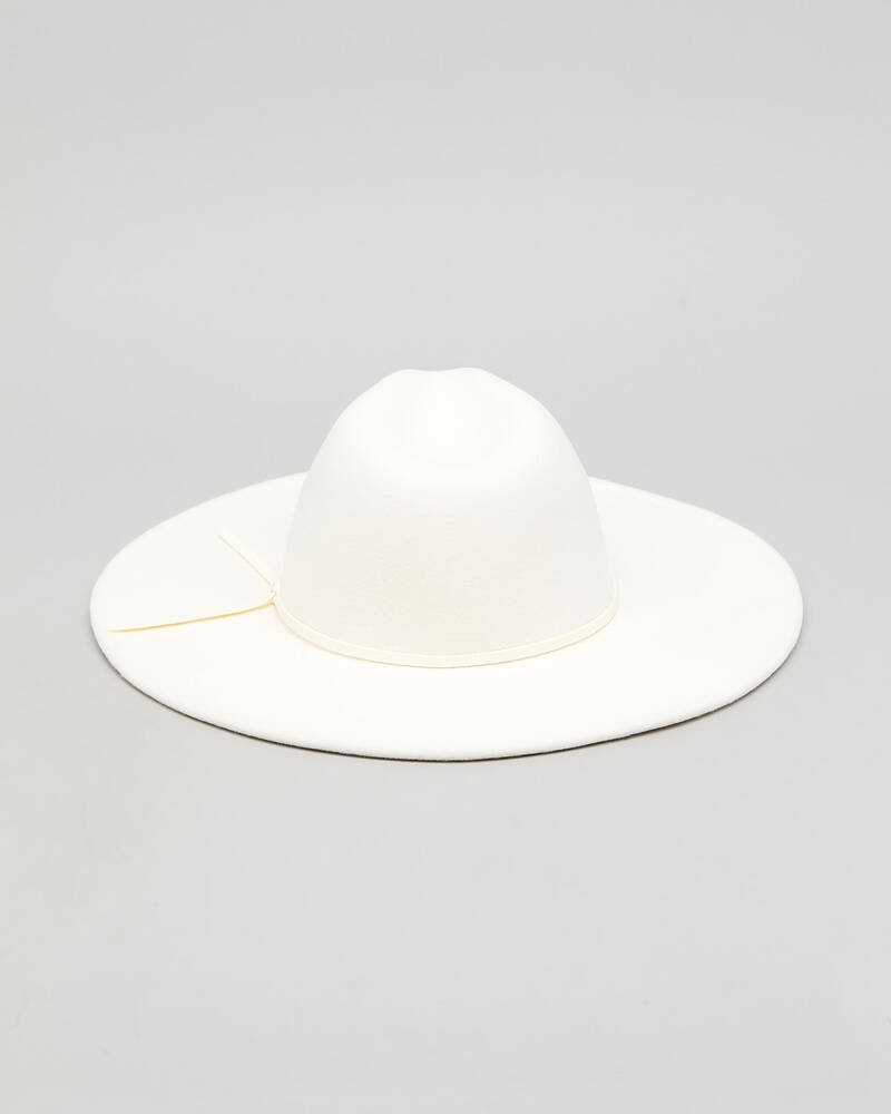 Mooloola Archie Wide Brim Felt Hat for Womens