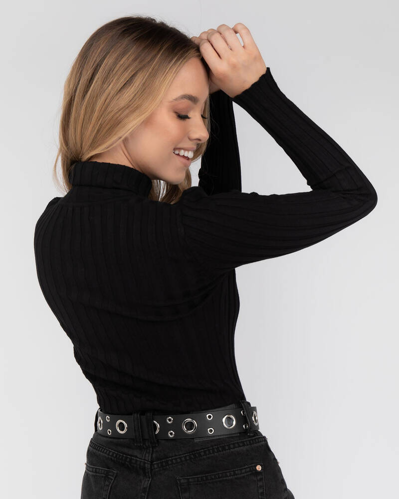 Back To Basics Late Bloomer Knit Top for Womens