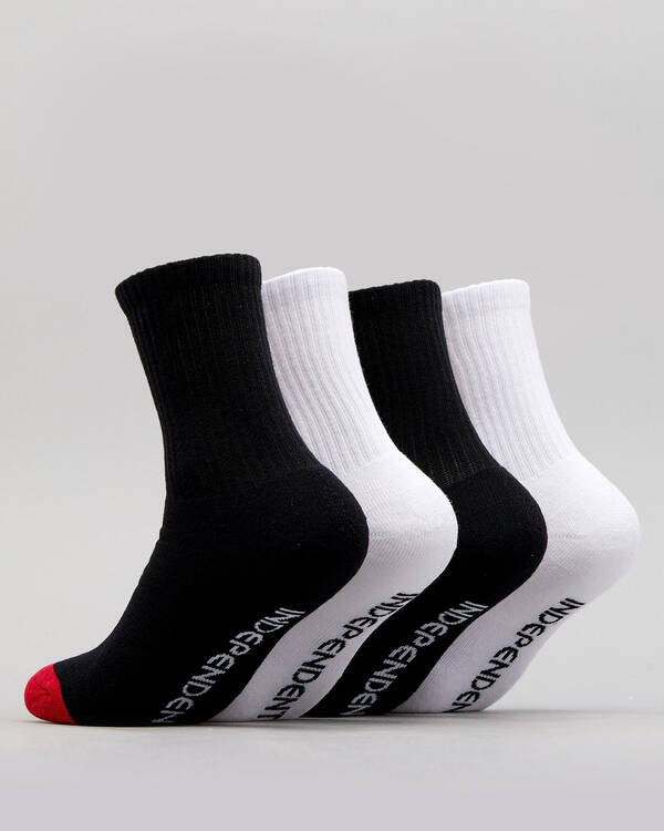 Independent Youth OG Cross Socks 4 Pack for Mens