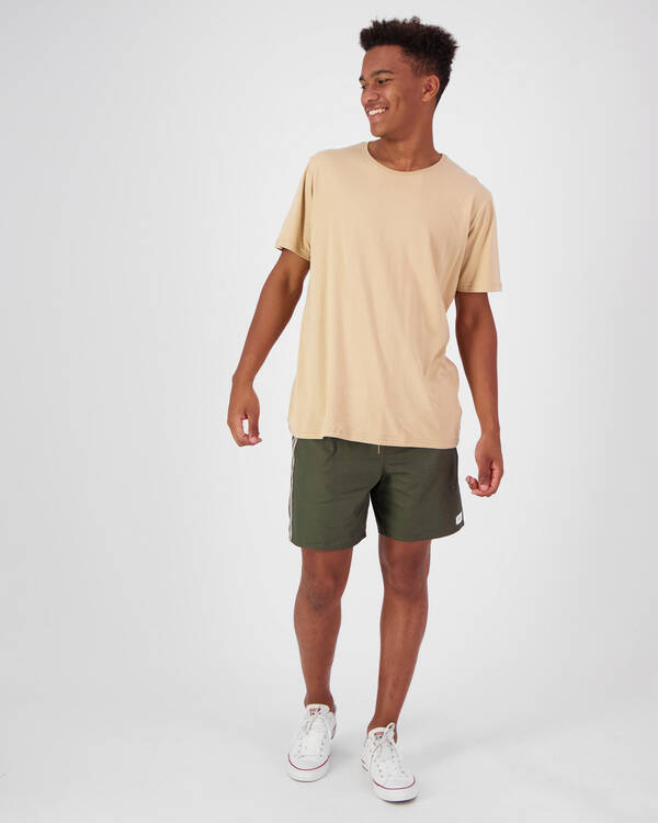 Afends Baywatch Down The Line Elastic Shorts for Mens