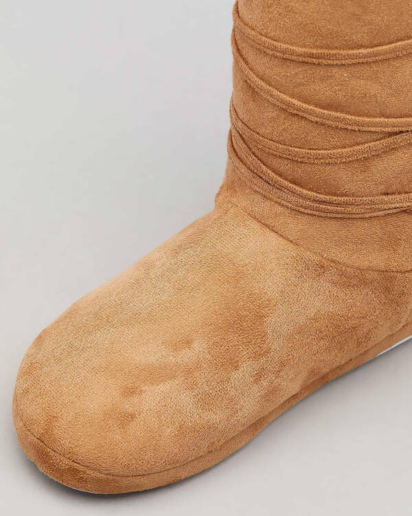 Sleepy Squirrel Olympia Slipper Boots for Womens