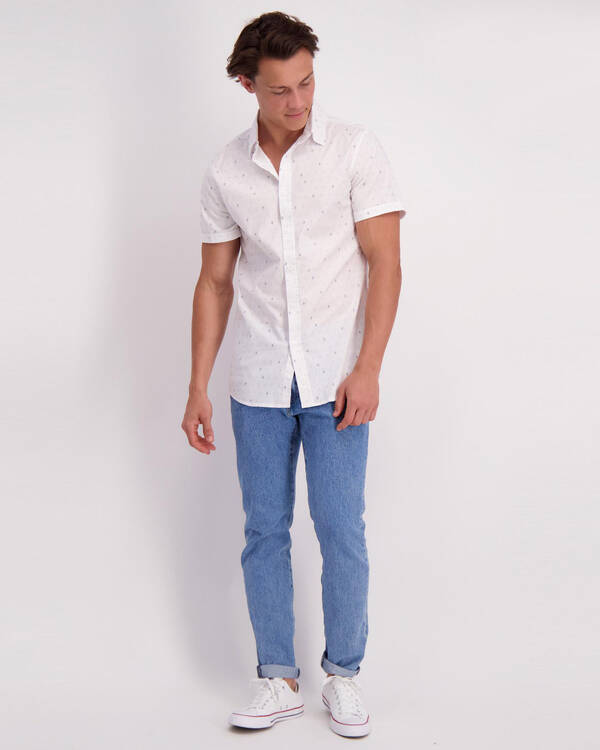 Lucid Speckle Short Sleeve Shirt for Mens