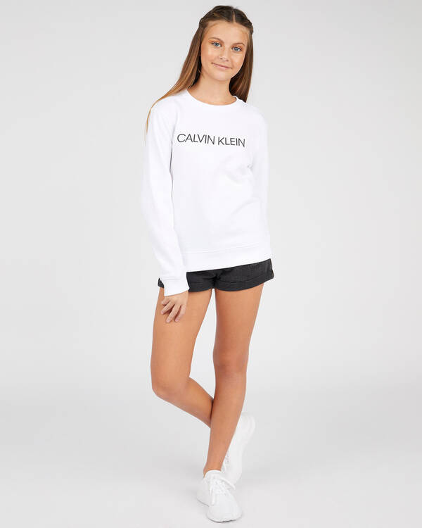 Calvin Klein Girls' Institutional Sweatshirt for Womens