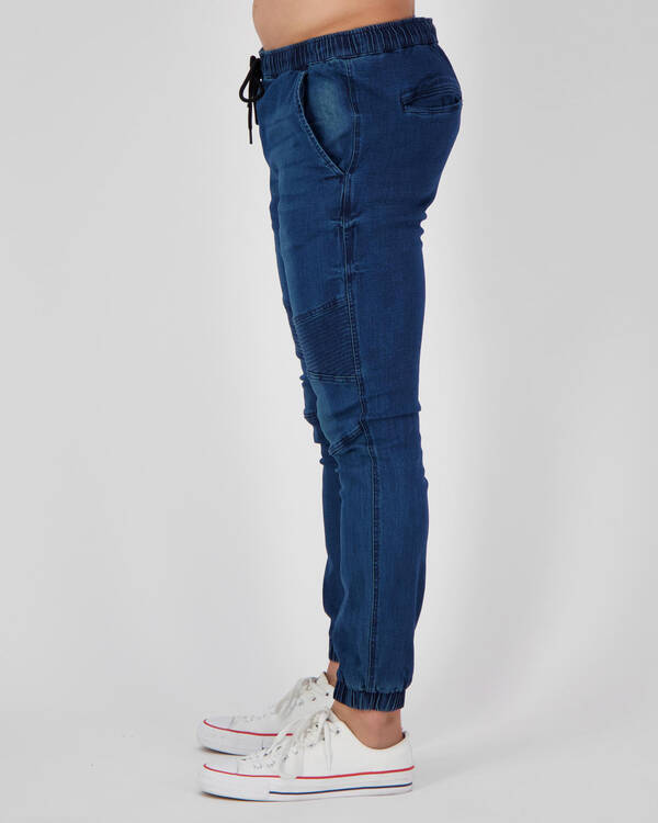Lucid Commando Denim Jogger Pants for Mens