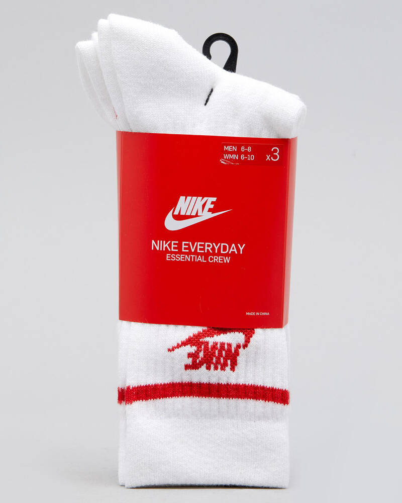 Nike New Essential Socks 3 Pack for Mens