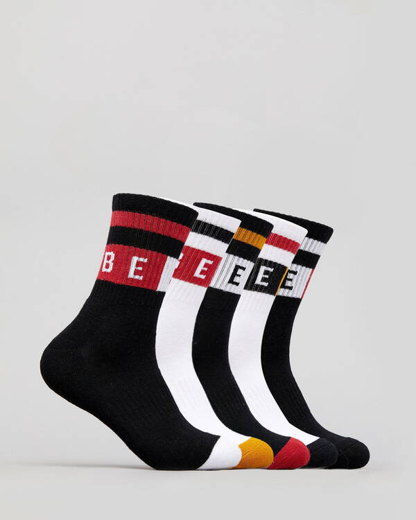 Globe Block Wrap 5pk Sock for Mens