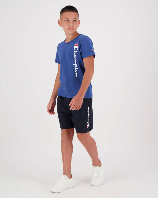 Champion Boys' Champion Script Jersey Shorts for Mens