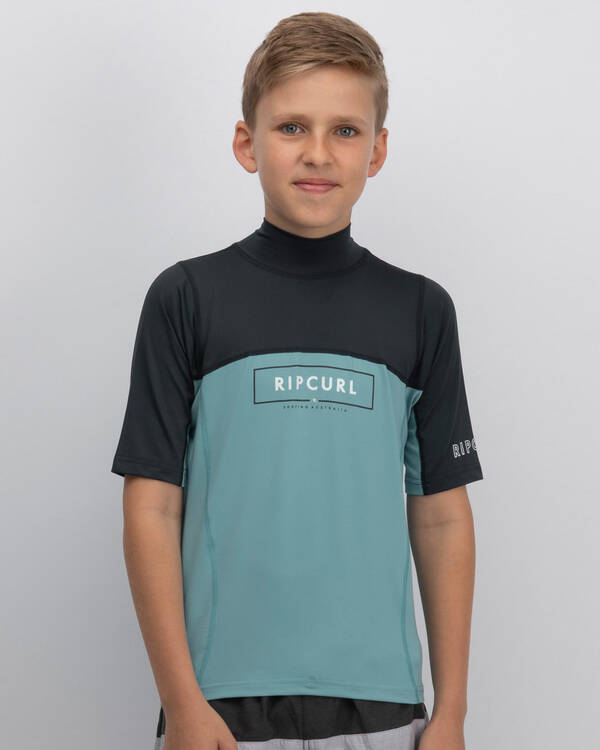Rip Curl Boys' Underline Blade Relaxed Rash Vest for Mens