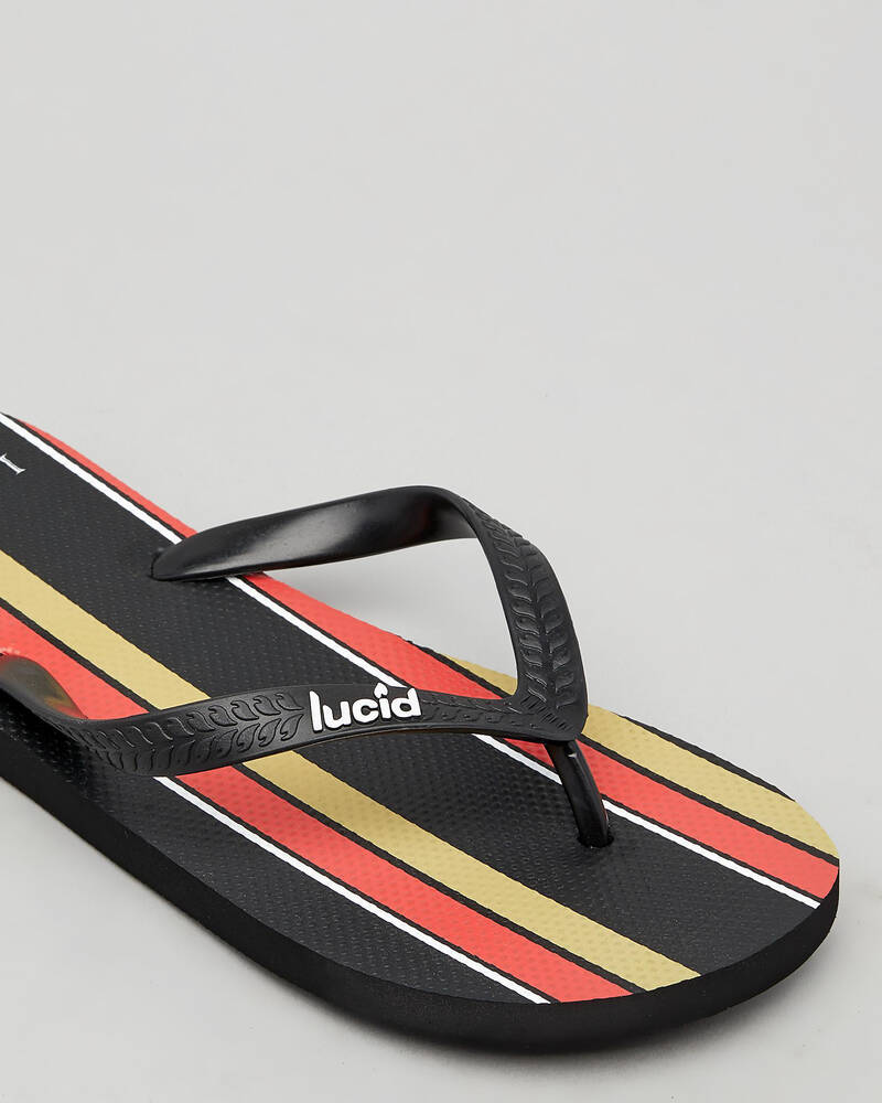 Lucid Evade Stripe Thongs for Mens