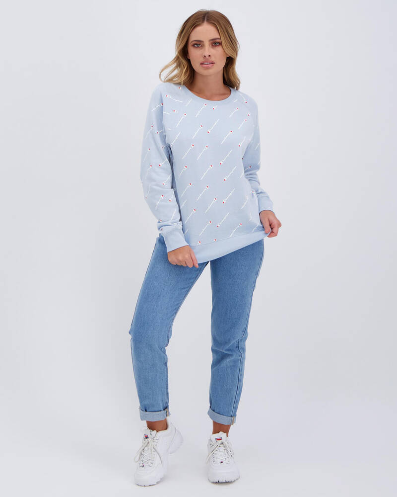 Champion French Terry Allover Sweatshirt for Womens