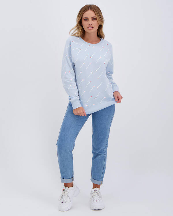Champion French Terry Allover Sweatshirt for Womens