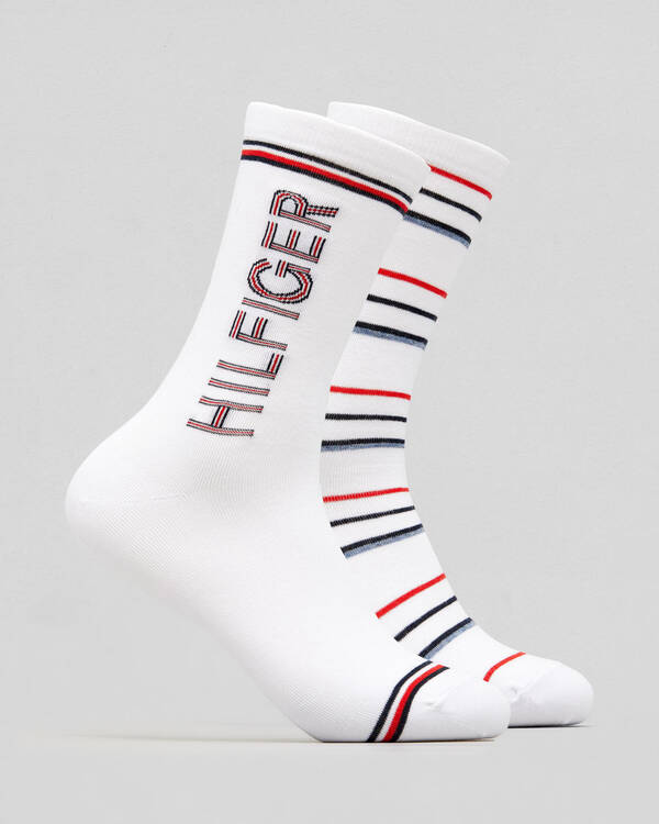 Tommy Hilfiger Womens Logo Stripe 2 Pack for Womens