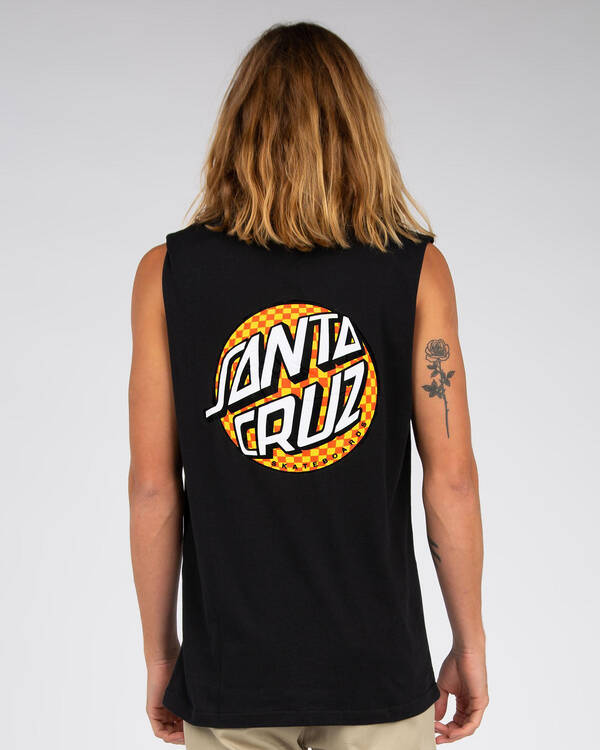 Santa Cruz Check Fish Eye Muscle Tank for Mens