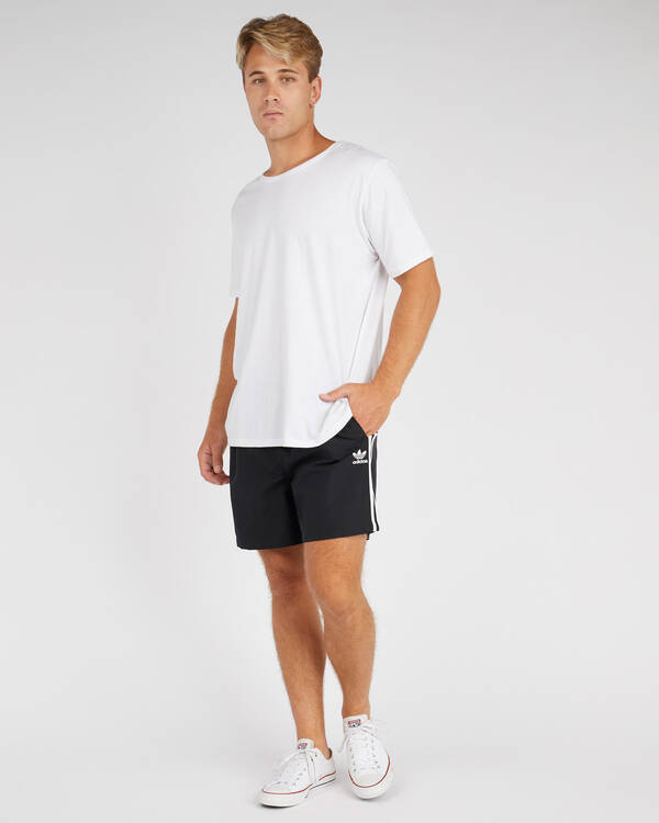 Adidas 3 Stripe Swim Shorts for Mens