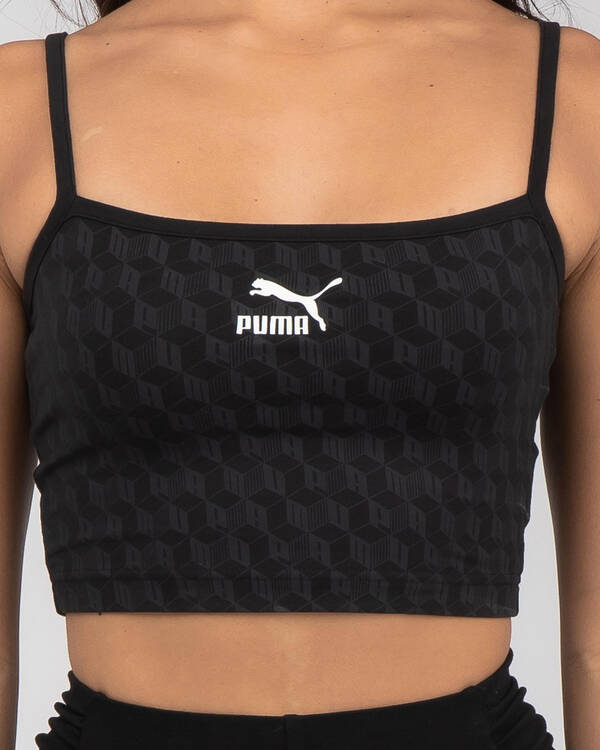 Puma Summer Luxe AOP Bralette for Womens