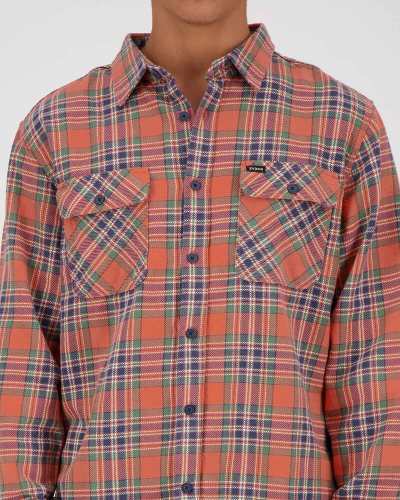 Brixton Bowery Long Sleeve Flannel Shirt for Mens