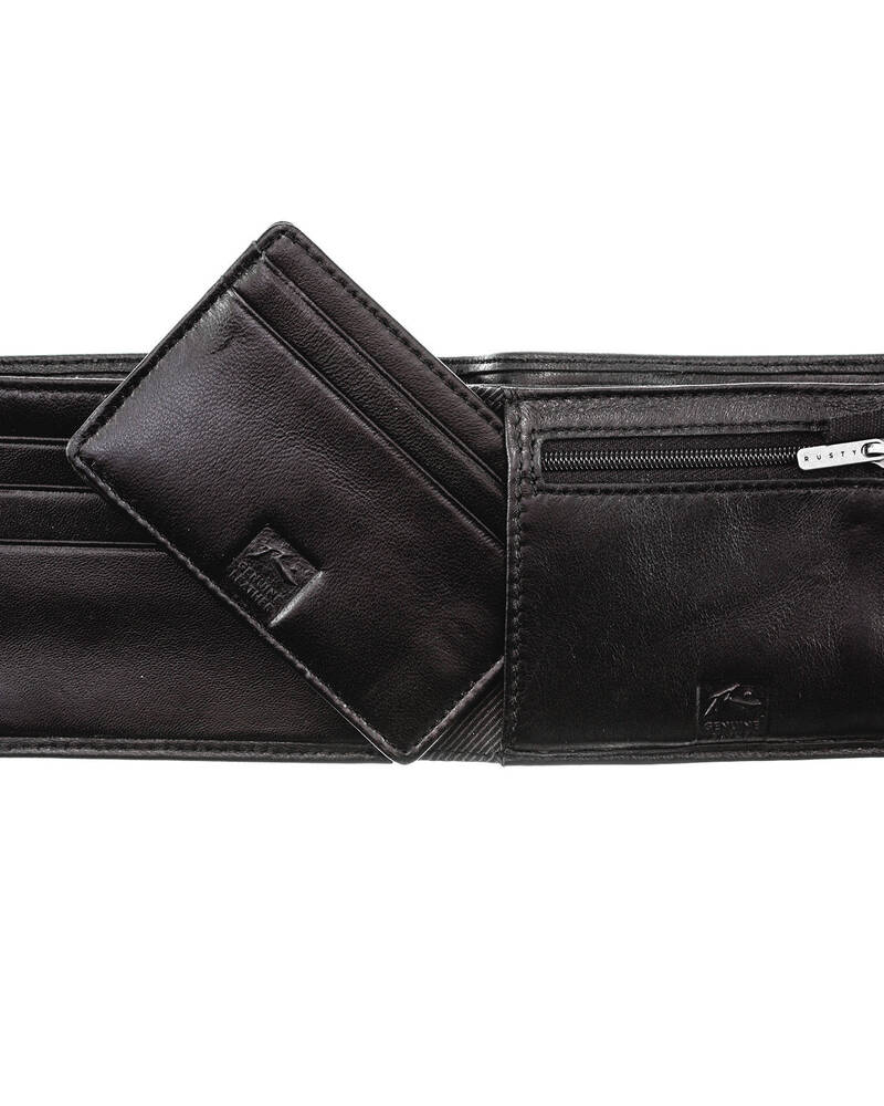 Rusty High River Leather Wallet for Mens