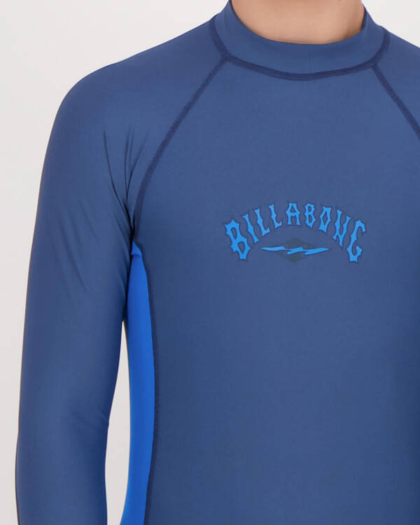 Billabong Boys' Diamond Performance Fit Sidepanel Rash Vest for Mens