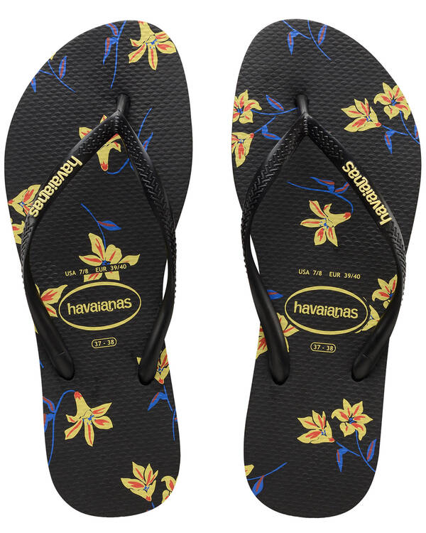 Havaianas Slim Floral Prints Thongs for Womens