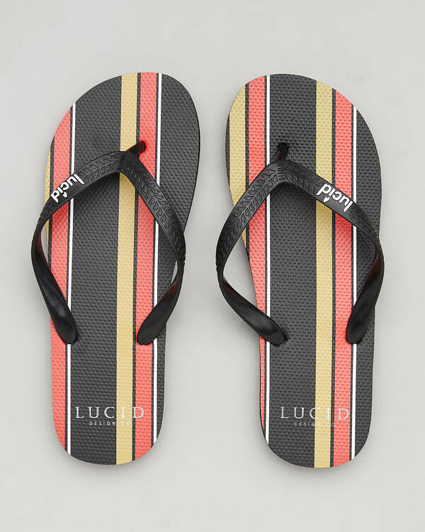 Lucid Evade Stripe Thongs for Mens