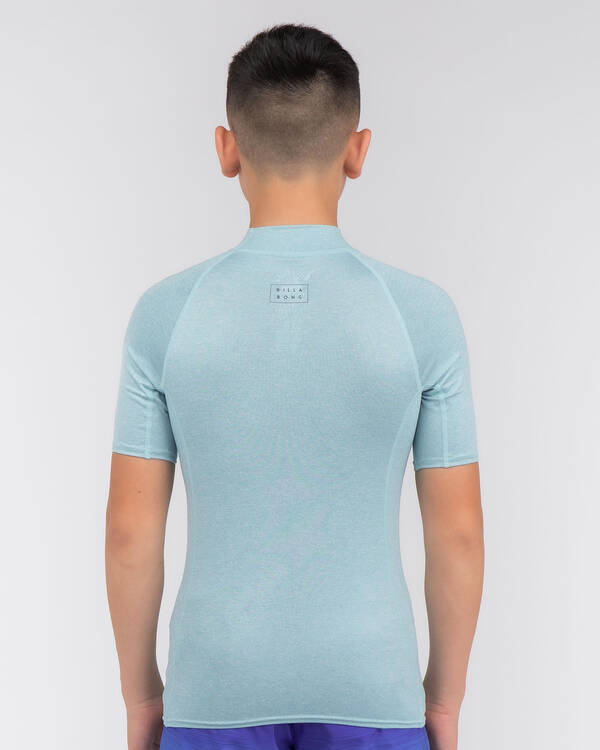 Billabong Boys' All Day Wave Performance Fit Short Sleeve Rash Vest for Mens