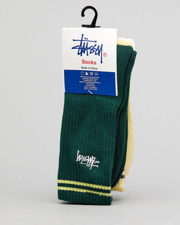 Stussy Sport Stripe Sock 3pk for Mens