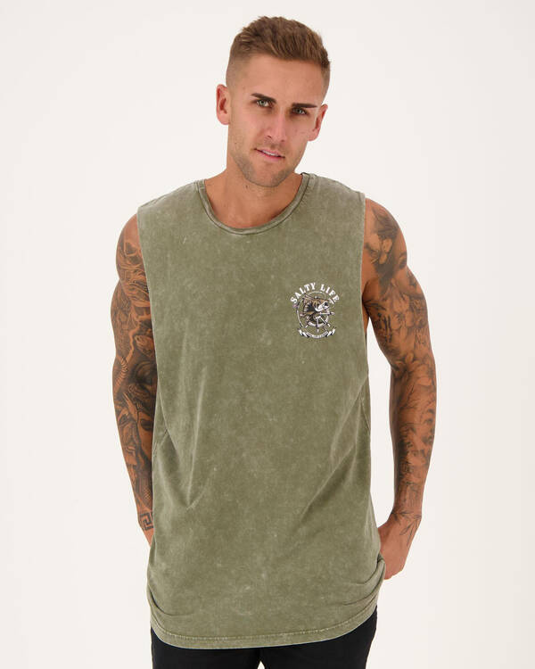 Salty Life Castaway Muscle Tank for Mens