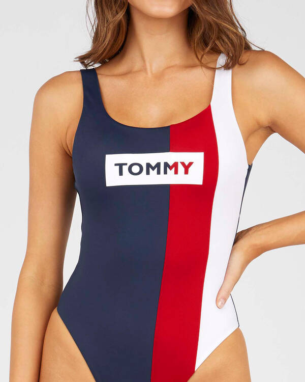 Tommy Hilfiger Tommy Bold One Piece Swimsuit for Womens