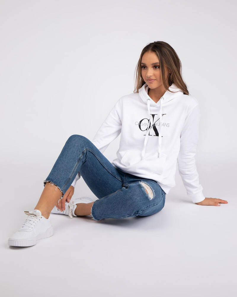 Calvin Klein Jeans Monogram Relaxed Hoodie for Womens
