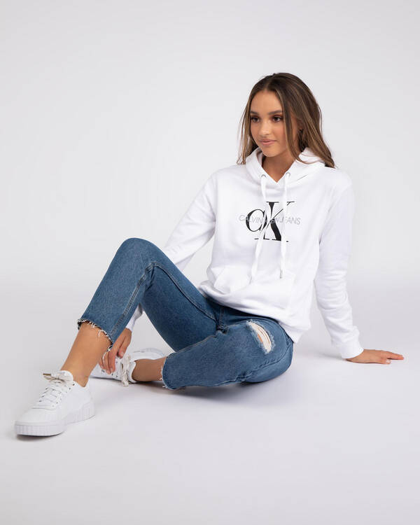 Calvin Klein Jeans Monogram Relaxed Hoodie for Womens