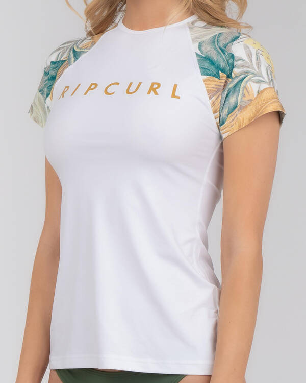 Rip Curl Tropic Shack Short Sleeve Rash Vest for Womens
